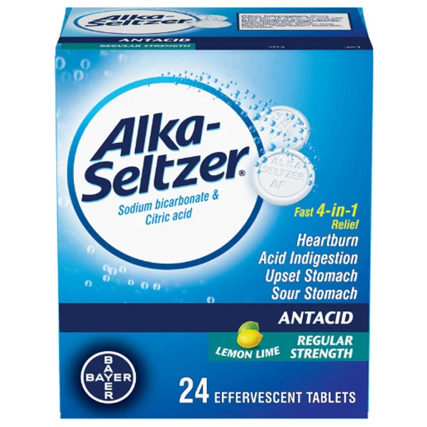 Alka - Seltzer Acetylsalicylic Acid Lemon Lime 30x24 CT