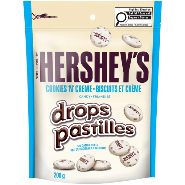 HERSHEY - DROPS COOKIES N CREME 12x200 GR
