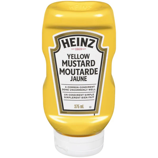 HEINZ - MUSTARD UPSIDE DOWN 24x375ML