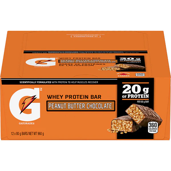 GATORADE - PROTEIN PEANUT BUTTER CHOCOLATE BAR 4x12x80 GR