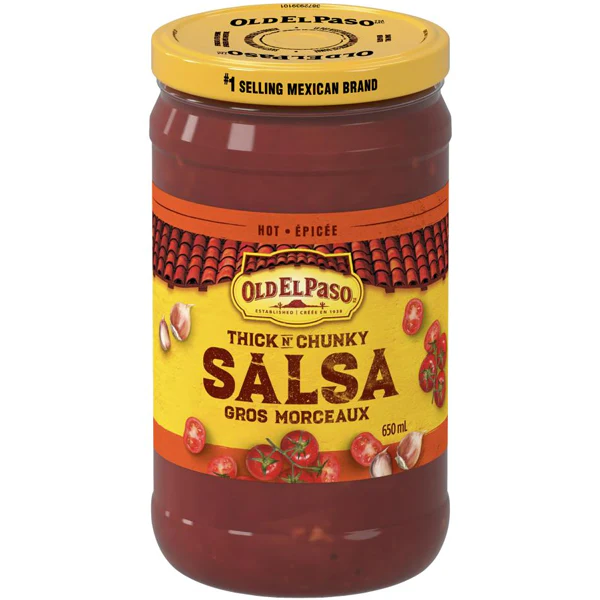 OLD EL PASO - THICK CHUNKY HOT SALSA 650M 12x650 ML