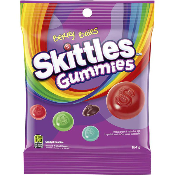 SKITTLES - WILDBERRY GUMMIES 12x164 GR