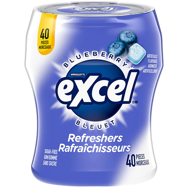 EXCEL - REFRESHERS BLUEBERRY 4x6x40 EA
