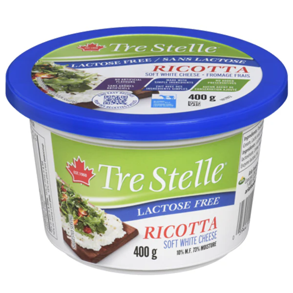 TRE STELLE - LACTOSE FREE RICOTTA 6x400 GR