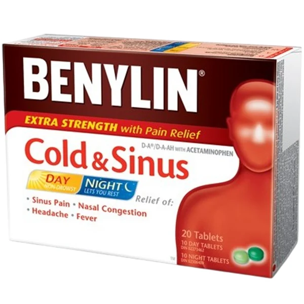 BENYLIN - EXTRA STRENGHTCOLD AND SINUS DAY/NIGHT 24x20 PK