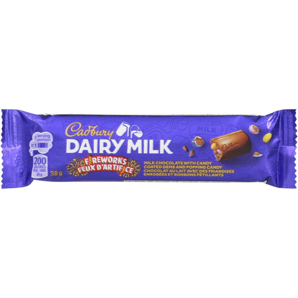 CADBURY - DAIRY MILK FIREWORKS 12x24x38 GR