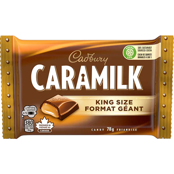 CADBURY - CARAMILK KING SIZE BARS 6x24x78 GR