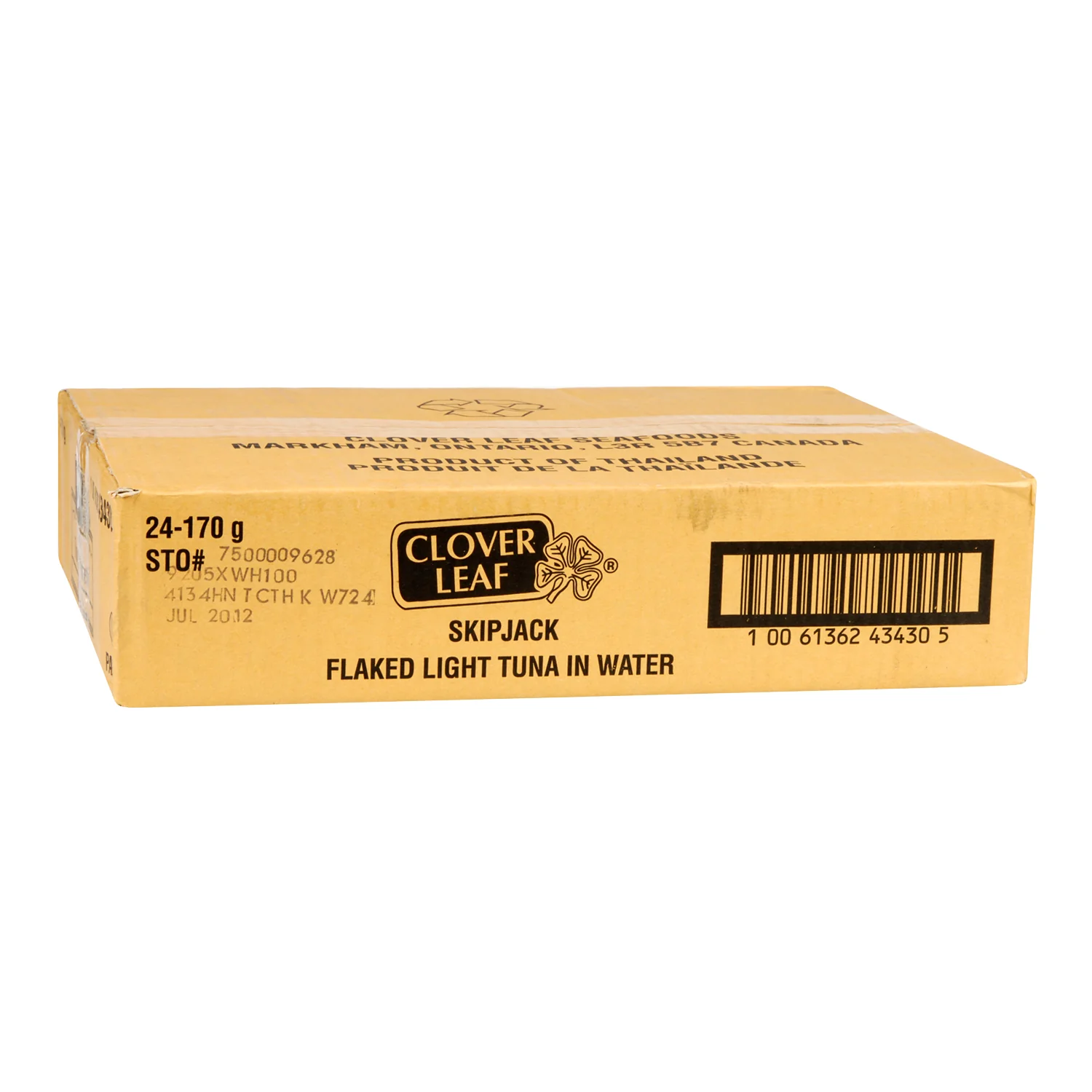 CLOVER LEAF - FLAKED LIGHT TUNA 24x170 G