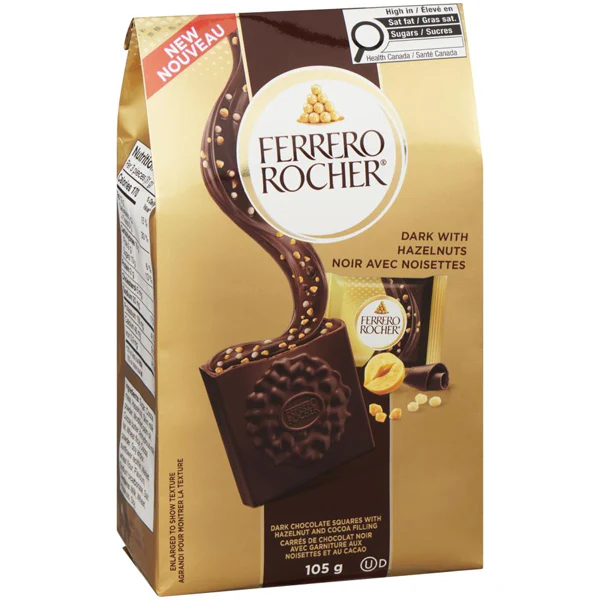 FERRERO ROCHER - SQUARES DARK CHOCOLATE 5x105 GR