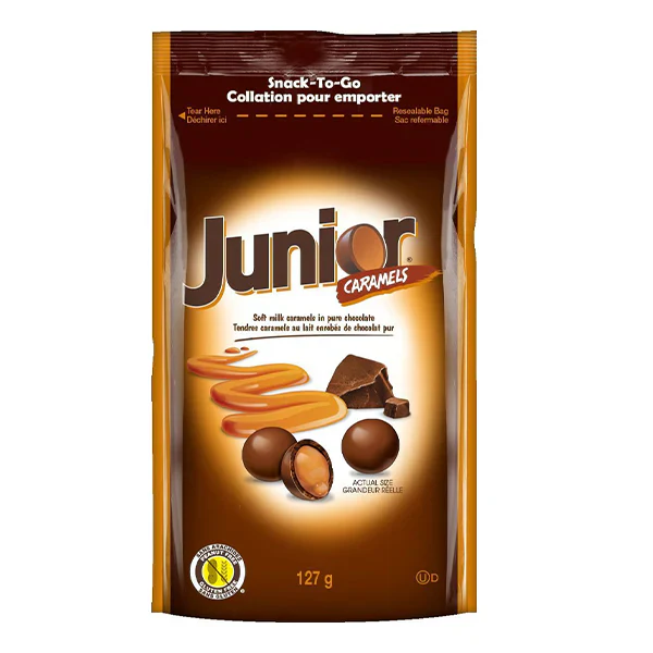 TOOTSIE ROLL - JUNIOR CARAMELS SNACK TO GO 12x127 GR