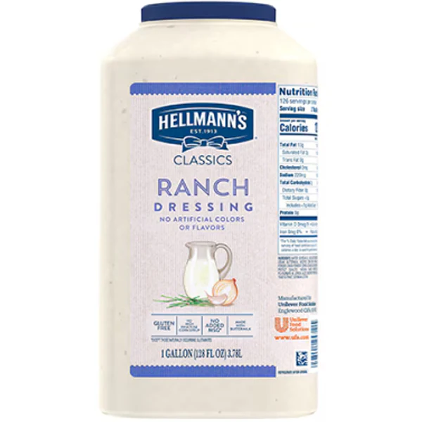 HELLMANNS - CLASSIC RANCH DRESSING 2x3.78LT