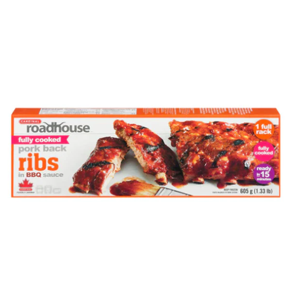 CARDINAL - ROADHOUSE BBQ PORK BACK RIBS 8x605GR