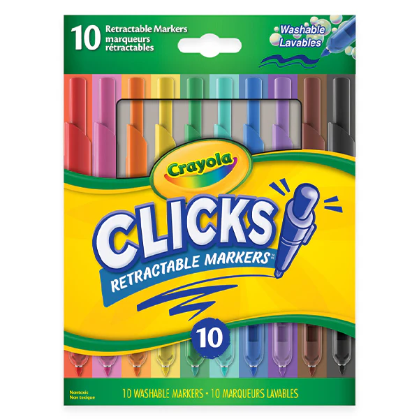 CRAYOLA - SUPER CLICKS RETRACTABLE MARKER 12x10 PK