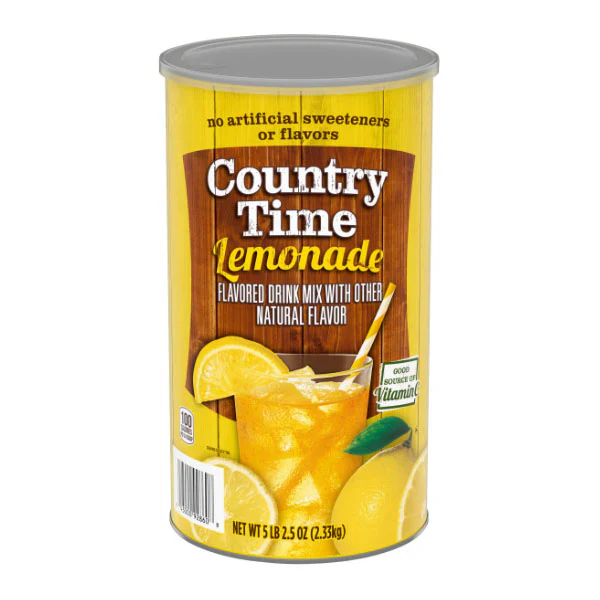 COUNTRY TIME - LEMONADE CRYSTALS (TIN) 6x2.4 KG