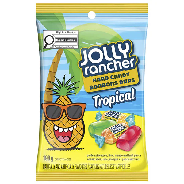 JOLLY RANCHER - TROPICAL HARD CANDY 10x198 GR
