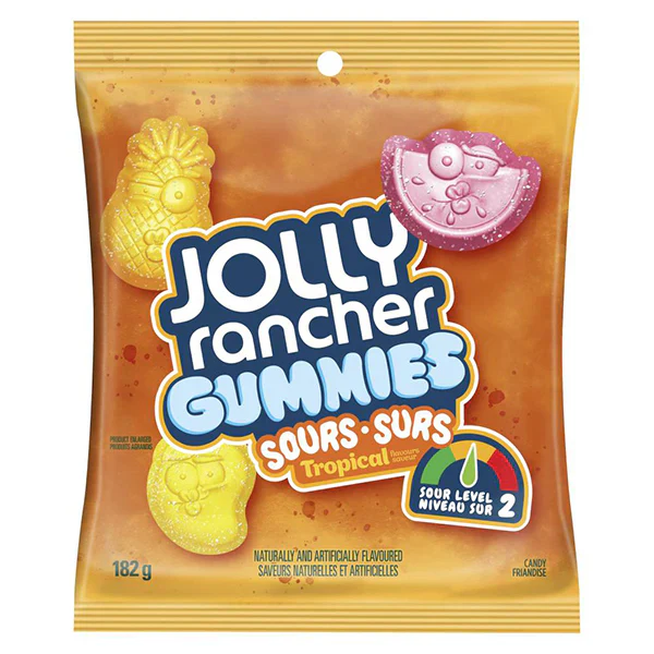 JOLLY RANCHER - GUMMIES SOUR TROPICAL 10x182 GR