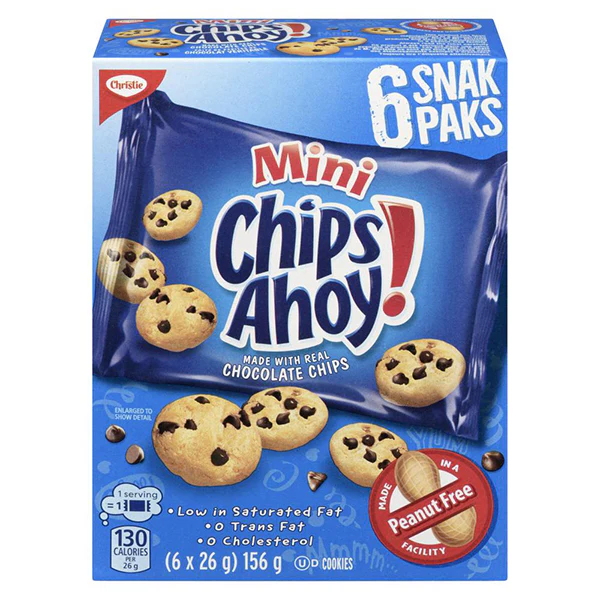 CHIPS AHOY - CHRISTIE MINI SNACK PACK 12x156 GR