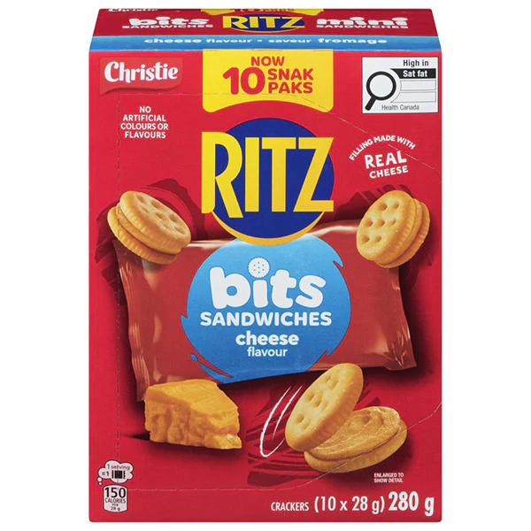 CHRISTIE - RITZ BITS SANDWICHES SNAK PAKS 4x280 GR