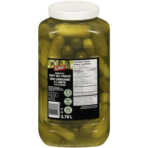 STRUB'S - PICKLES BABY DILL 2x3.8 LT