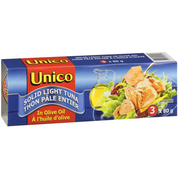 UNICO - OLIVE OIL TUNA 16x3x80GR