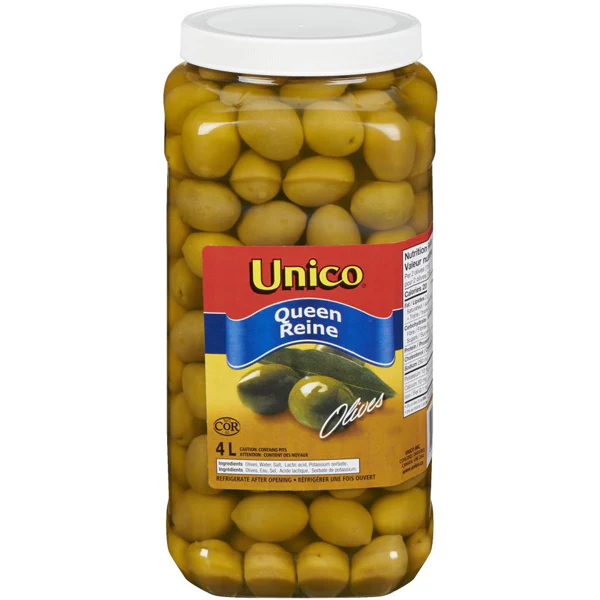 UNICO - WHOLE QUEEN OLIVES 2x4LT