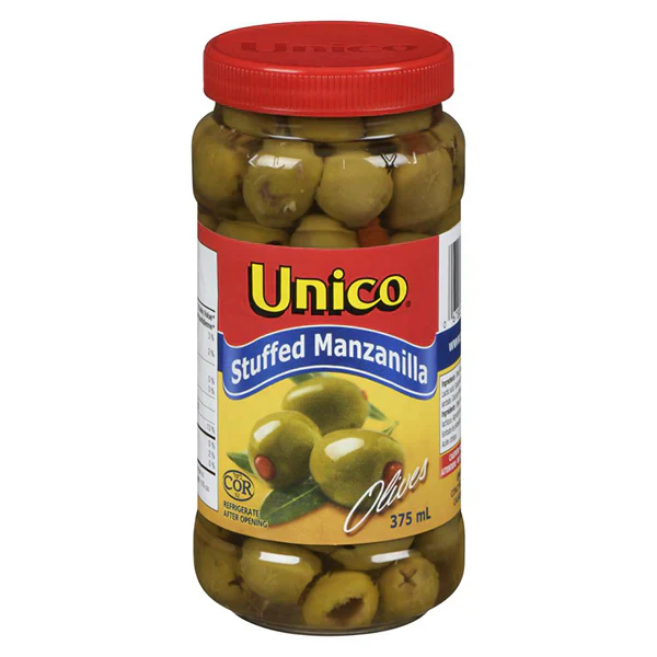 UNICO - STUFFED MANZANILLA OLIVE 12x375ML