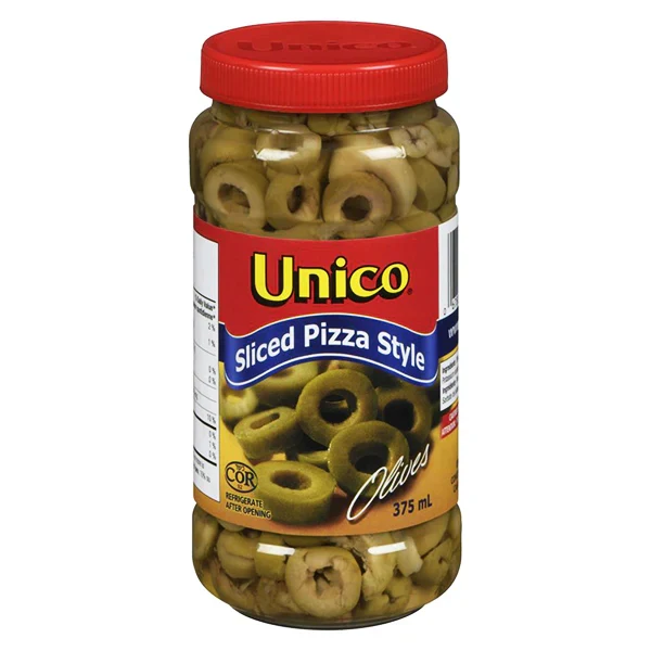 UNICO - PIZZA STYLE OLIVES 12x375ML