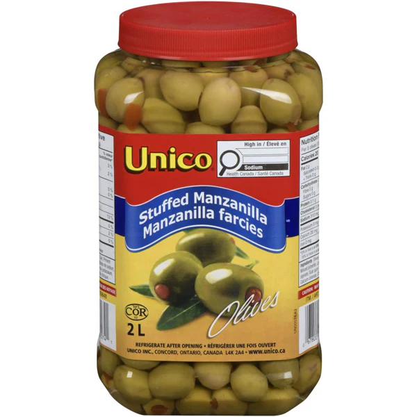 UNICO - STUFFED MANZANILLA OLIVE 6x2LT