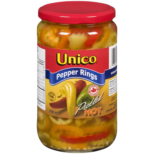 UNICO - HOT PEPPER RINGS 12x750 ML