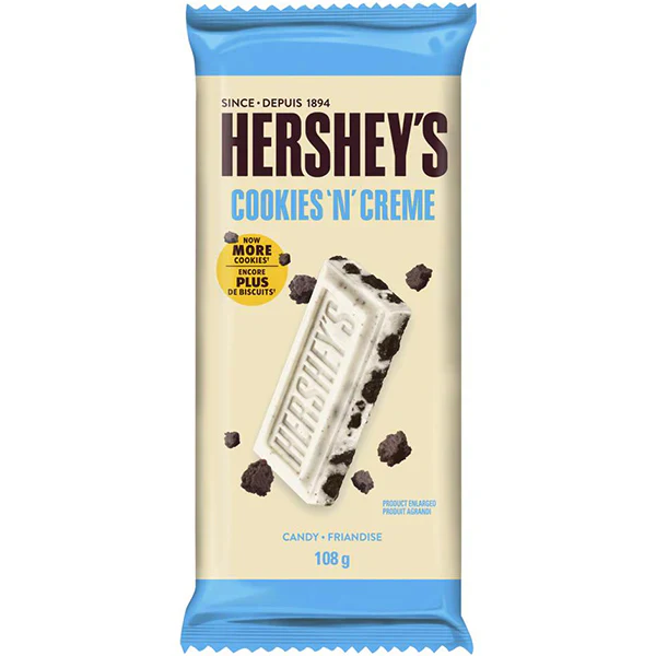 HERSHEY - COOKIES N CREME 12x108 GR