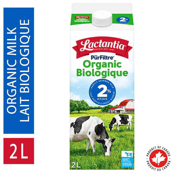 LACTANTIA - PURFILTRE 2% ORGANIC MILK 9x2 LT