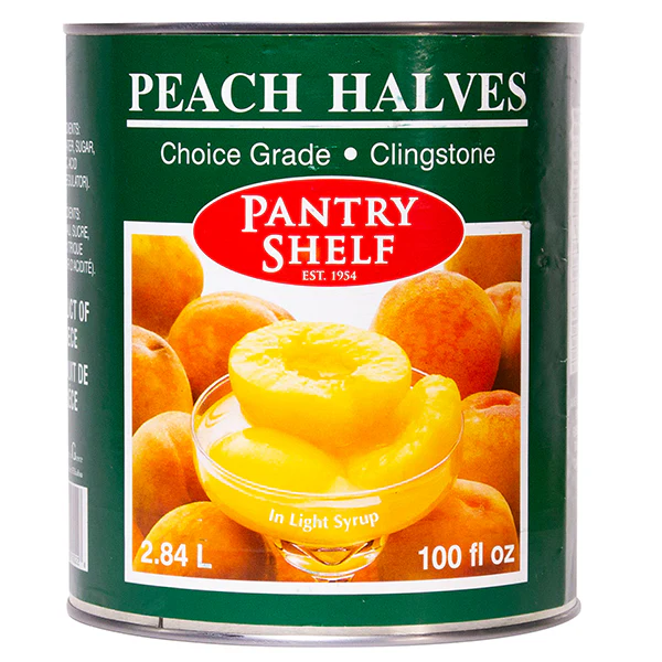 PANTRY SHELF - PEACH HALVES 6x2.84 LT
