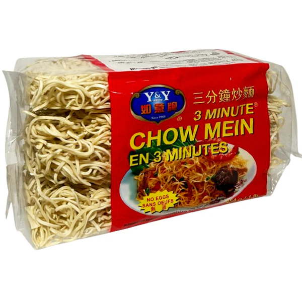 Y&Y - CHOW MIEN 3 MINUTE EGGLESS NOODLES 12x454 GR