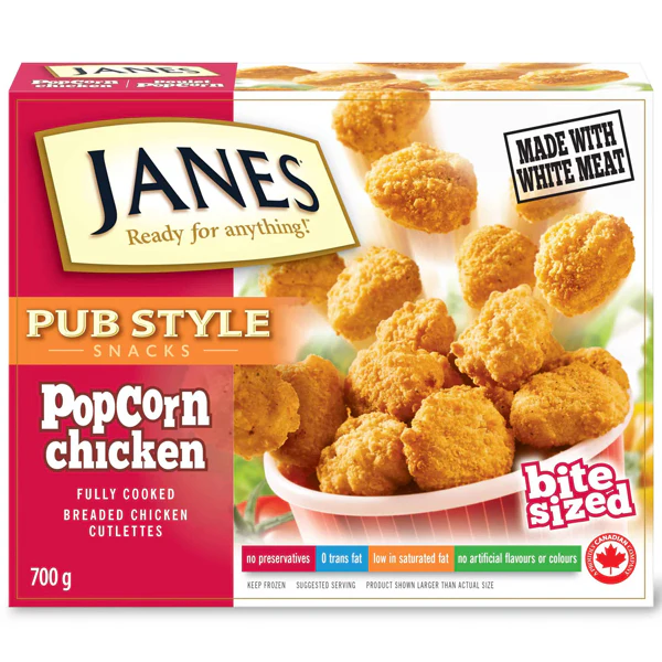 JANES - PUB STYLE POPCORN CHICKEN 6x700 GR