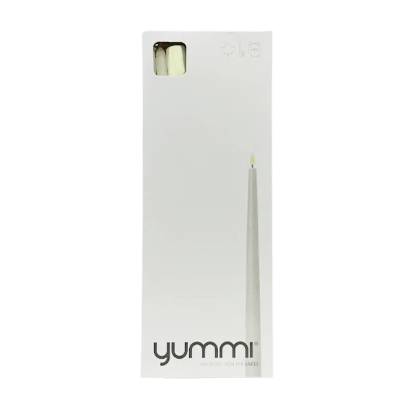 YUMMI - TAPER CANDLES 12IN IVORY 6x12 EA