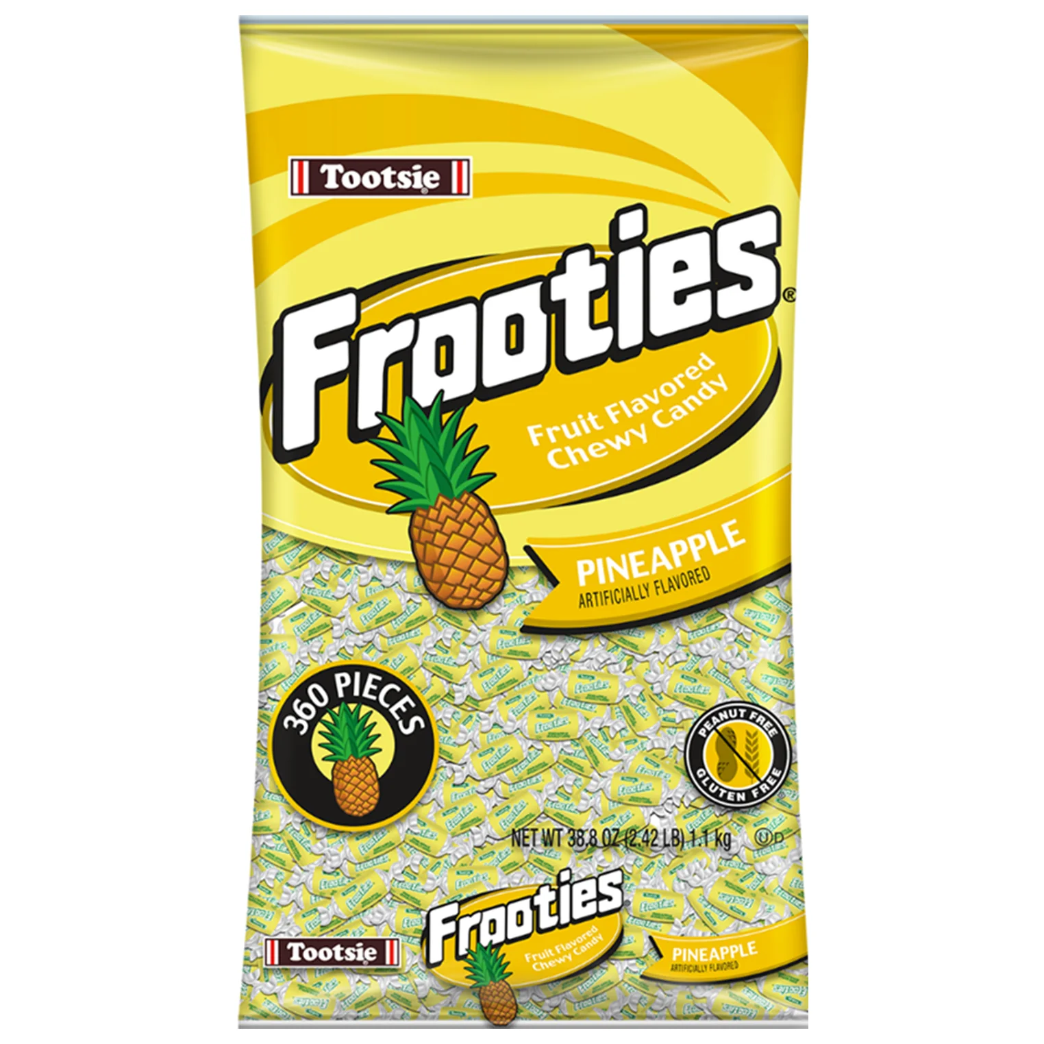 TOOTSIE - FROOTIES PINEAPPLE 12x360 GR