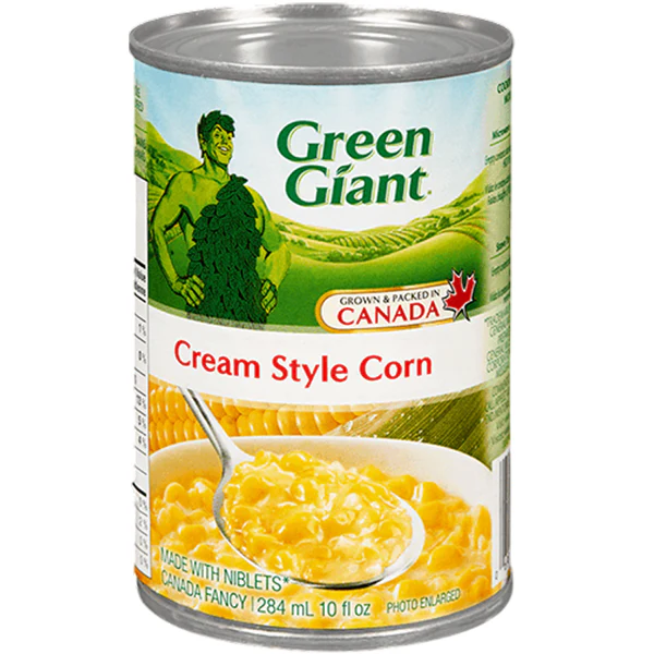 GREEN GIANT - CREAM STYLE CORN 24x398 ML