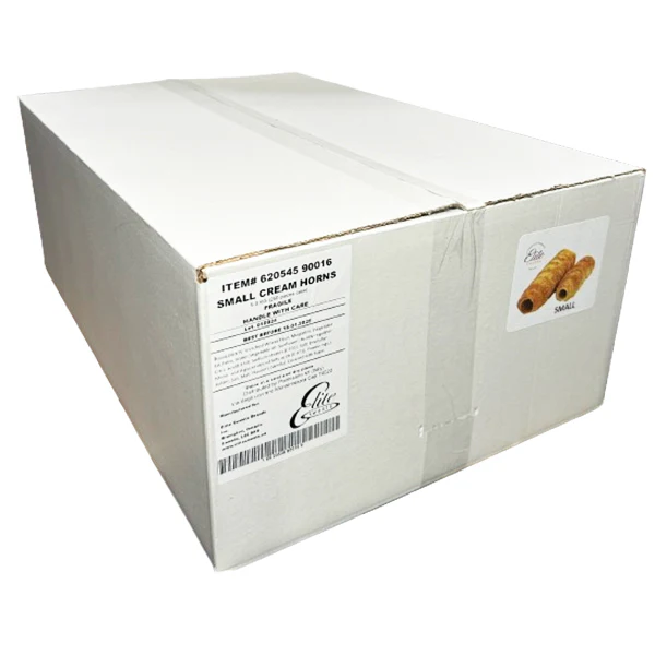 ELITE SWEETS - CREAM HORNS SMALL 250EA