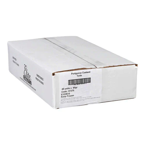 ELITE SWEETS - PORTUGUESE FROZEN UNBAKED TARTS 45x80 GR