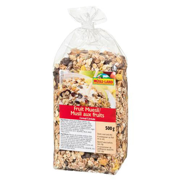 MUSLI-LAND - FRUIT MUESLI CEREAL 8x500 GR