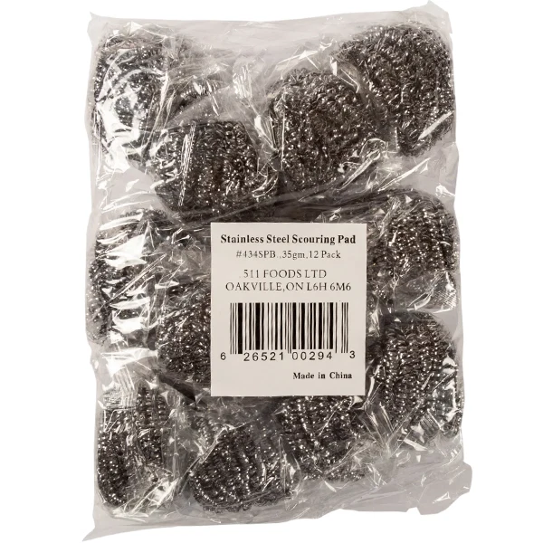 HY-FIVE - STAINLESS STEEL SCOURING PAD 35GR 6x12 EA