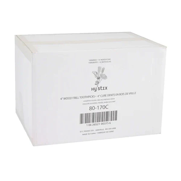 HY STIX - TOOTHPICKS 4in FRILL 10x1000 PK