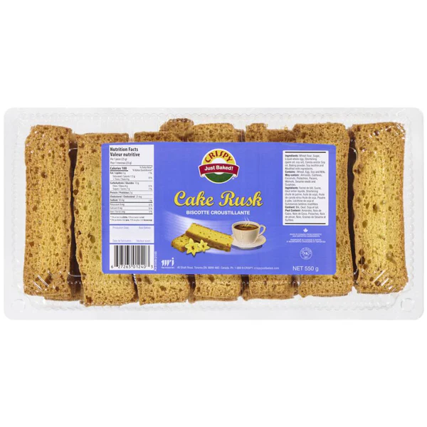 CRISPY - CAKE RUSK REGULAR 14x550 GR