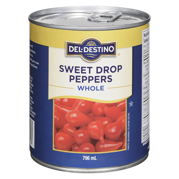 DEL DESTINO - SWEET DROPS PEPPERS WHOLE 6x796 ML
