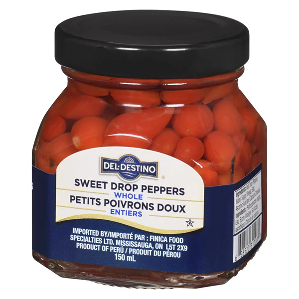 DEL DESTINO - SWEET DROP PEPPERS JAR 6x150 GR