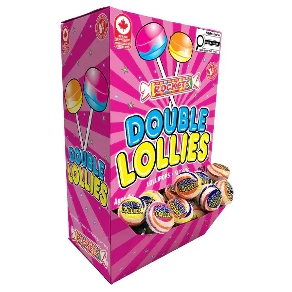 ROCKETS - DOUBLE LOLLIES GRAVITY FEEDER 8x120 PC