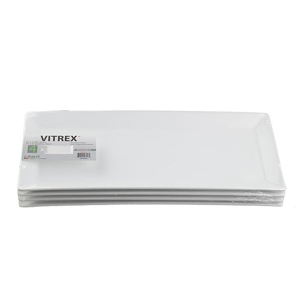 VITREX - RECTANGULAR PLATE 4x16IN 3x4 EA