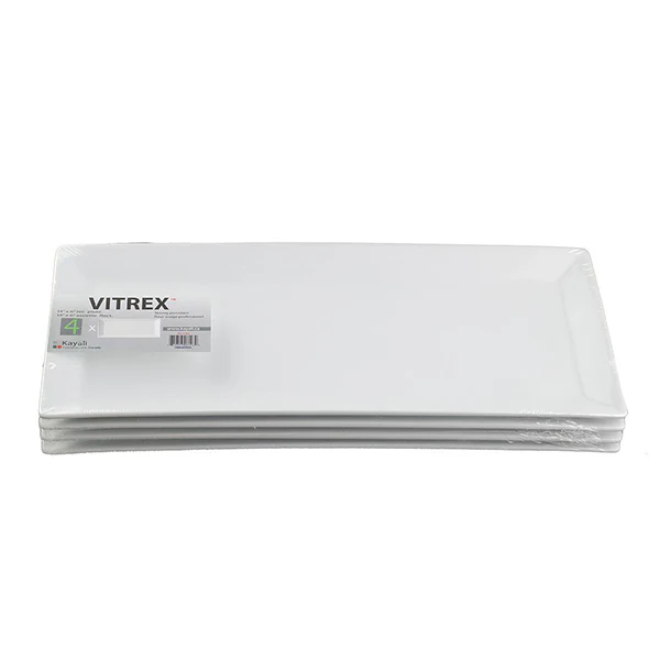 VITREX - RECTANGULAR PLATE 4x16IN 3x4 EA