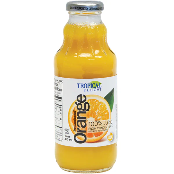 TROPICAL DELIGHT - TD ORANGE JUICE 100% 12x473ML