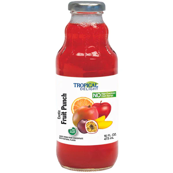 TROPICAL DELIGHT - TD FRUIT PUNCH JUICE 12x473ML